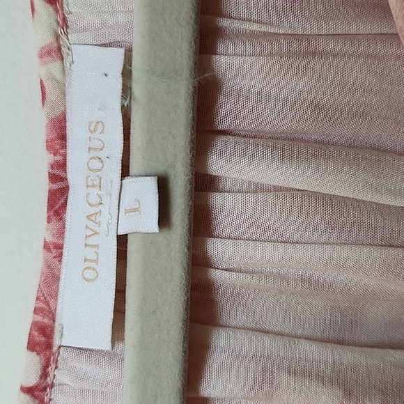 Olivaceous  Floral Print Dress with Tassel Tie Size Large - Picture 7 of 16